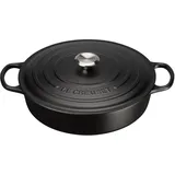 Le Creuset Signature Gourmet-Bräter 24 cm schwarz