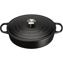 Le Creuset Signature Gourmet-Bräter 24 cm schwarz