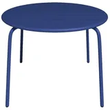 vente-unique Gartentisch Ø 110 x 74 cm Dunkelblau