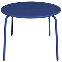 vente-unique Gartentisch Ø 110 x 74 cm Dunkelblau