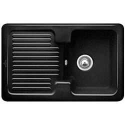 Villeroy & Boch Condor Einbauspüle 674501J0 mit Ablaufgarnitur und Handbetätigung, Chromit
