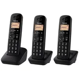 Panasonic DECT-Telefon Anrufer-Identifikation Schwarz