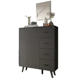 inn.furn Kommode in Grau, Matt 84 x 114 cm Madea