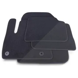 Thomatex Textil Fußmatten-Set Samtvelours Peugeot 208 elektro, schwarz