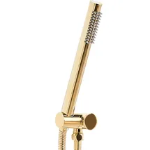 Beliani - Handbrause Gold Metall Rund Stab 1 Strahlart Modern Klassisch Duschkopf Badezimmer Stabhandbrause Stabbrause