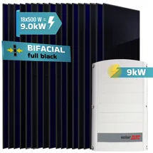 sunniva 9.0 kW Bifacial 500 W inkl. SolarEdge SE9K Wechselrichter