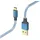Hama 201558 Ladekabel Reflective USB-A zu USB-C Nylon 1,5m blau