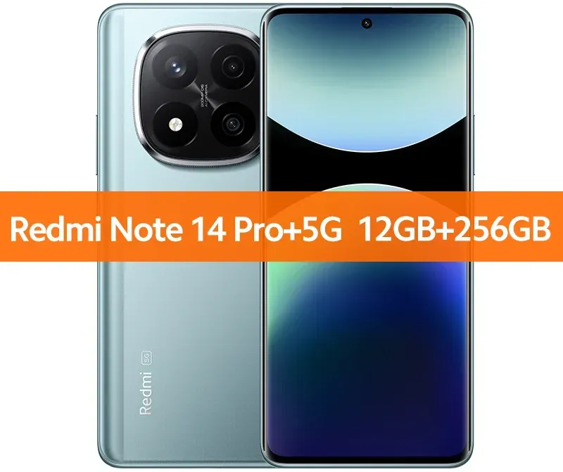 【Marke+】 Xiaomi Redmi Note 14 Pro+ 5G Smartphone 200 MP AI-Kamera Snapdragon ®   7s Gen 3 120 W HyperCharge 6,67 AMOLED-Display