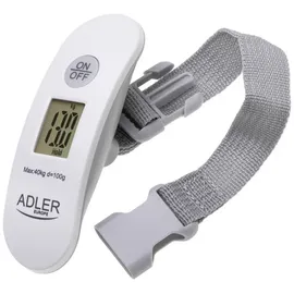 COFI 1453 Adler AD 8189 Reisegepäckwaage 40 kg – Weißgrau
