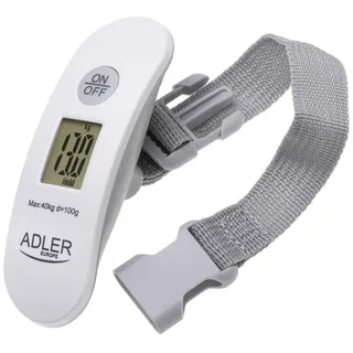 Adler AD 8189 Reisegepäckwaage 40 kg – Weißgrau