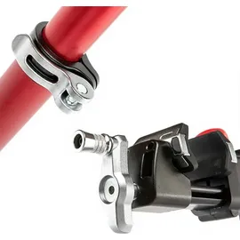 Feedback Sports Pro Mechanic Fahrradmontageständer - höhenverstellbar 107-170cm, drehbar, bis 34kg, rot/silber