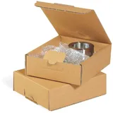 Jungheinrich PROFISHOP Klappschachtel 1-wellig, Qual. 1.10, braun, DIN A6, 159 x 125 x 45 mm