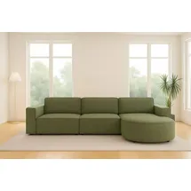 kaiser möbel Ecksofa Cursal Round L-Form, Stoff Artico, Moss, Rechts - Grün