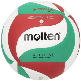 Molten Trainingsball-V5M2200 weiß/grün/rot 5