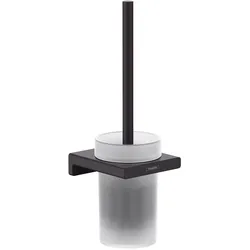 hansgrohe AddStoris Toilettenbürstenhalter für Wandmontage, Accessoires, mattschwarz