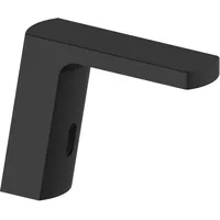 Solido - Waschtischarmatur Sensi - druckfester Wasserhahn mit Sensor - berührungslose Armatur Netzbetrieben, schwarz matt