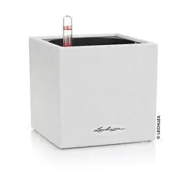 LECHUZA Canto Stone 14 Komplettset 14 x 14 x 13,5 cm quarzweiß