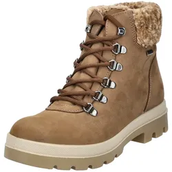 Schnürstiefelette IMAC "Imac Stiefelette Nubukleder", Damen, Gr. 40, braun, Nubukleder, casual, Schuhe