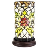 5LL-6298 Tiffany-Lampe-Leuchte-Tischlampe-Tischleuchte-Stehlampe Ø 15x26 cm E14/