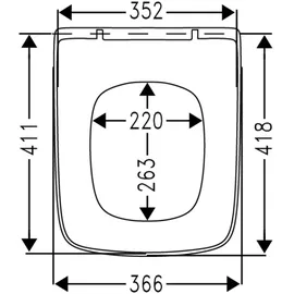 VIGOUR GmbH Derby WC-Sitz Absenkautomatik Weiß