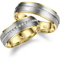 Partnerring MARRYA "Titan Ringe Trauringe Eheringe Partnerringe" Gr. 54, gold (herren ring, silber, gold), Fingerringe, Damen, 54, Titan