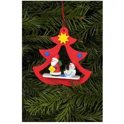 Christian Ulbricht Erzgebirge Baumbehang Nikolaus im Baum 7,2 / 7,1 cm