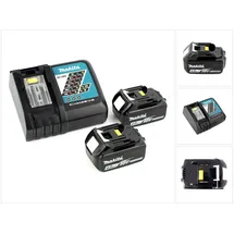 Makita Power Source Kit 18 V Li-Ion 2x 4,0 Ah + DC18RC Ladegerät