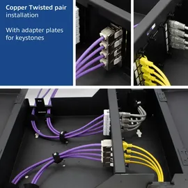 Act Lockable zone enclosure patch box 8 slots for fiber and copper (FA2035)