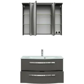 Pelipal Serie 4005 3-tlg. Lack Steingrau Hochglanz