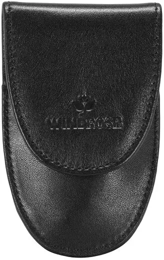 Windrose Nappa Schmuckkasten Leder 5.5 cm  schwarz