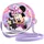 Disney Minnie Maus Cat-Runde Umhängetasche, Lila, 18,5 x 18,5 cm