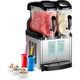 Royal Catering Slush-Maschine - 2 x 8 l - LED - Ice-Cream-Funktion -