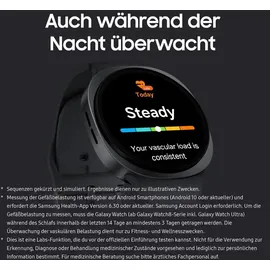 Samsung Galaxy Watch8 BT 44 mm Aluminiumgehäuse Graphite Sport Band Graphite M/L