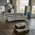 KAWOLA Big Sofa NERLA Stoff Velvet Silber