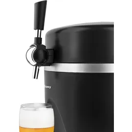 Wëasy Bierzapfanlage PINT568, Kompatibel mit 5L-Fässern, 60W, 3°C bis 6°C, Integriertes Kühlsystem, Haltbarkeit bis zu 30 Tagen