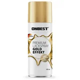 Onbest Sprühlack PREMIUM Lackspray 400 ml, Hohe Pigmentierung, Made in Germany goldfarben