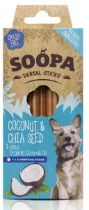 Soopa Dental Sticks kokosnoot & chiazaad voor de hond  Per stuk