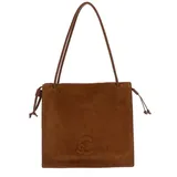 Coccinelle Schultertasche Leder 31 cm braun
