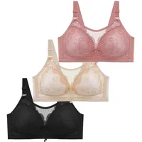 CSKJ Dünner BH Damen ohne bügel Bügelloser Soft Bustier Damen Nahtloser BH ohne bügel mit zusätzlicher BH-Verlängerung - 85C