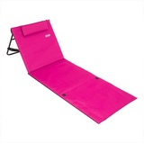 DEUBA Strandmatte Gepolstert mit Lehne und Tasche in rosa