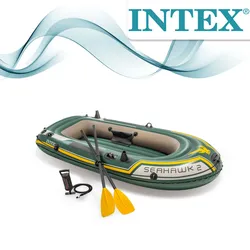 INTEX 68347 Boot Schlauchboot Angelboot Seahawk 2 Ruderboot