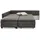 luma-home Eckcouch Cord 4-Sitzer Dunkelgrau