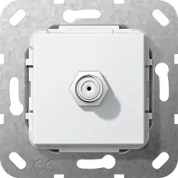 Gira 565003 SAT-F-Buchse Kpl. Einsatz Reinweiß