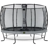 EXIT TOYS Elegant Premium Trampolin 366 cm inkl. Deluxe Sicherheitsnetz grau