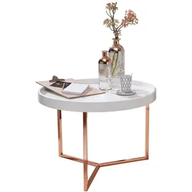 KADIMA DESIGN JESI Weiß Holz 58,5 x 42 x 58,5 cm