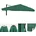 MCW für Ampelschirm A96 3x3m Dunkelgrün
