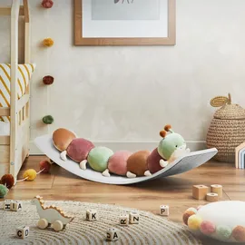 joyz Balance Board für Kinder 83x30 cm Grau aus Lindensperrholz bis 100kg Joyz