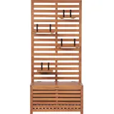 Beliani Matino 80 x 170 x 40 cm Hellbraun
