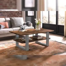 möbelliebling Couchtisch Braun Akazie 115 x 46 x 65 cm