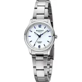 REGENT Damen Armbanduhr Analog Metallarmband D2URF1419 - Silber